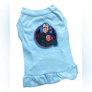 Jason horror blue dog pet small clothes dress Halloween pop movie scary coffee